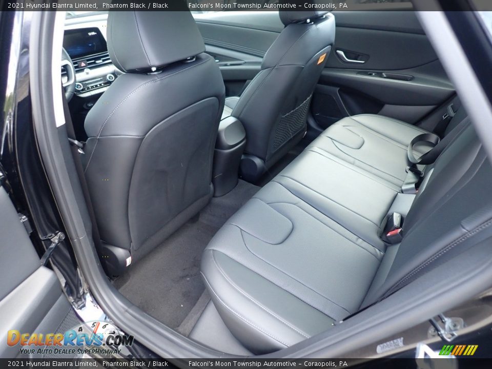 2021 Hyundai Elantra Limited Phantom Black / Black Photo #8