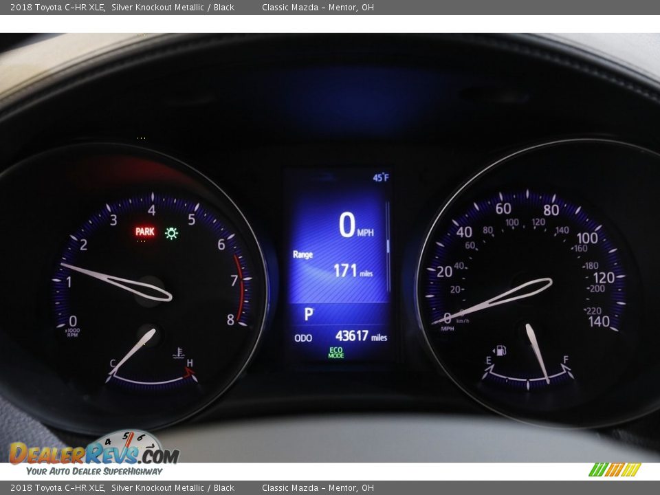2018 Toyota C-HR XLE Silver Knockout Metallic / Black Photo #8