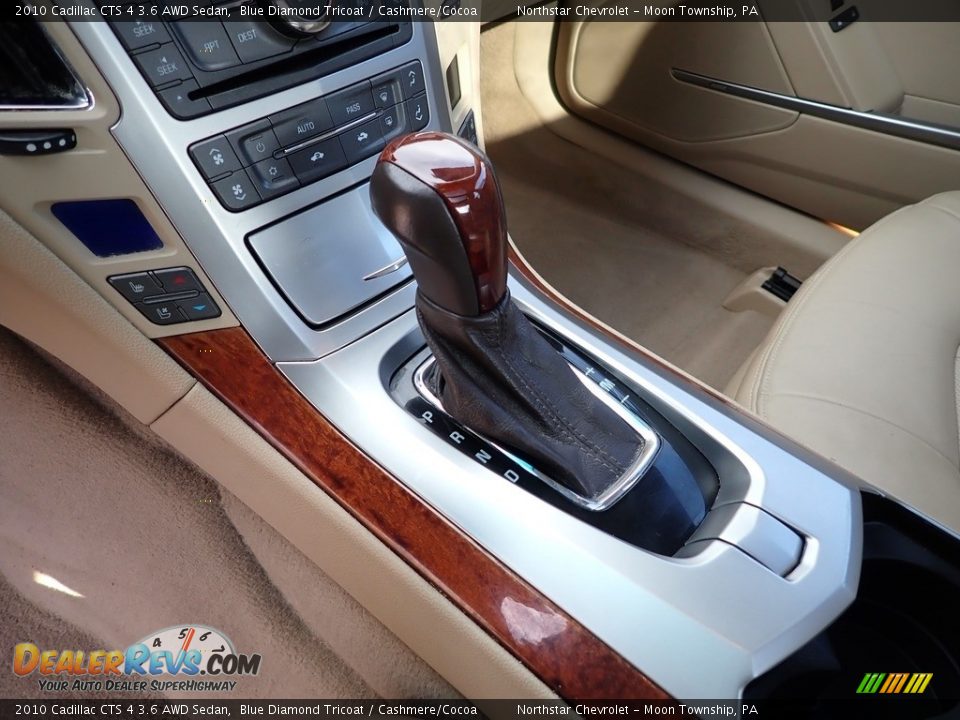 2010 Cadillac CTS 4 3.6 AWD Sedan Blue Diamond Tricoat / Cashmere/Cocoa Photo #25