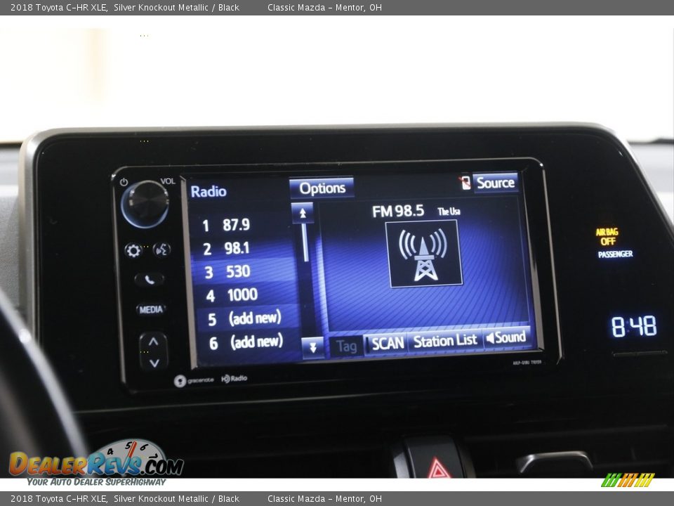 2018 Toyota C-HR XLE Silver Knockout Metallic / Black Photo #10