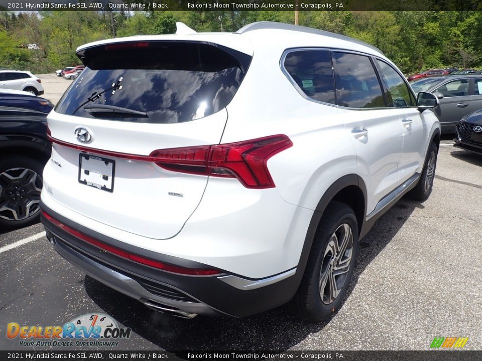 2021 Hyundai Santa Fe SEL AWD Quartz White / Black Photo #2