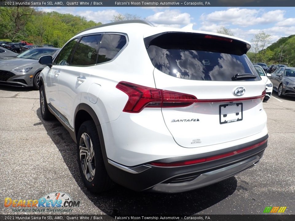 2021 Hyundai Santa Fe SEL AWD Quartz White / Black Photo #6