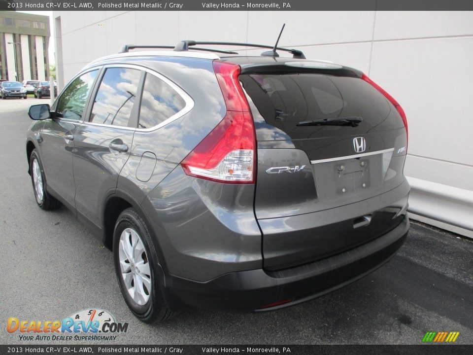 2013 Honda CR-V EX-L AWD Polished Metal Metallic / Gray Photo #3