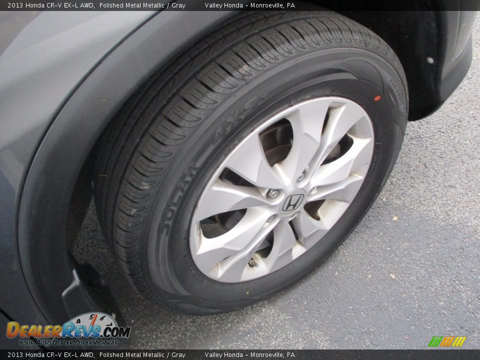 2013 Honda CR-V EX-L AWD Polished Metal Metallic / Gray Photo #6