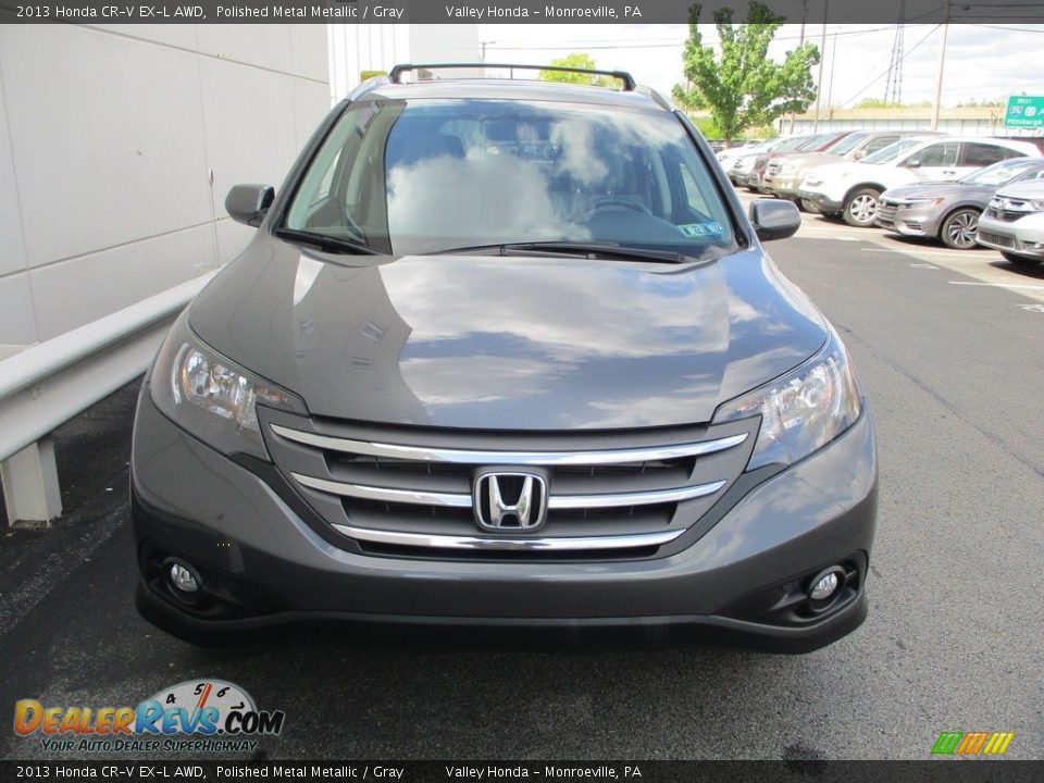 2013 Honda CR-V EX-L AWD Polished Metal Metallic / Gray Photo #8