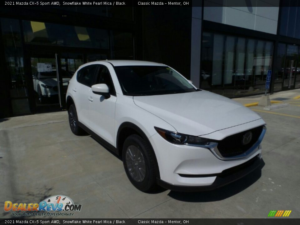 2021 Mazda CX-5 Sport AWD Snowflake White Pearl Mica / Black Photo #1