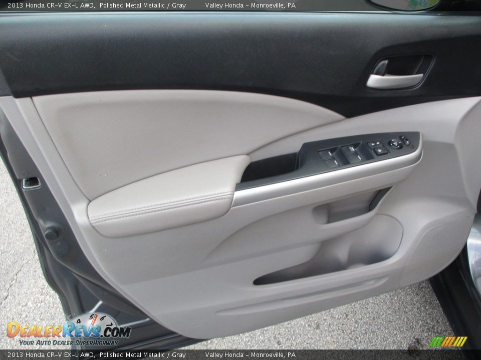 2013 Honda CR-V EX-L AWD Polished Metal Metallic / Gray Photo #10