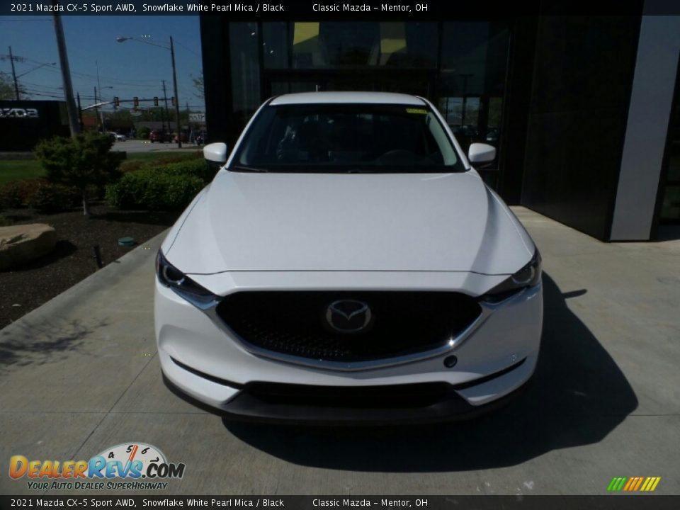 2021 Mazda CX-5 Sport AWD Snowflake White Pearl Mica / Black Photo #2