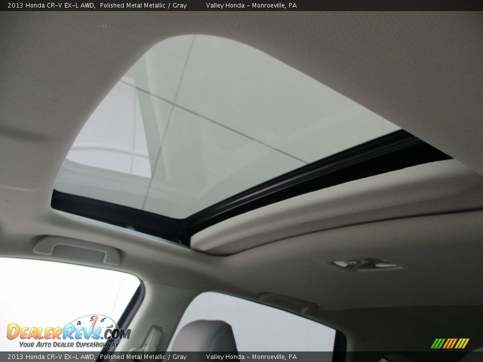2013 Honda CR-V EX-L AWD Polished Metal Metallic / Gray Photo #11
