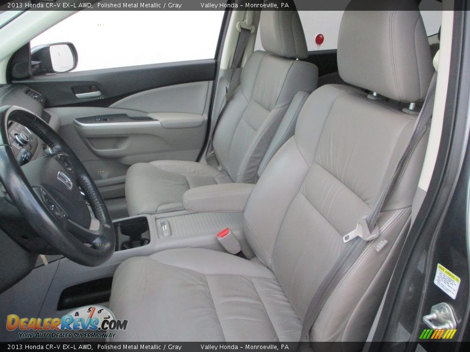 2013 Honda CR-V EX-L AWD Polished Metal Metallic / Gray Photo #12