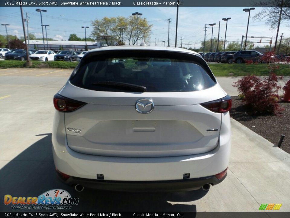 2021 Mazda CX-5 Sport AWD Snowflake White Pearl Mica / Black Photo #5