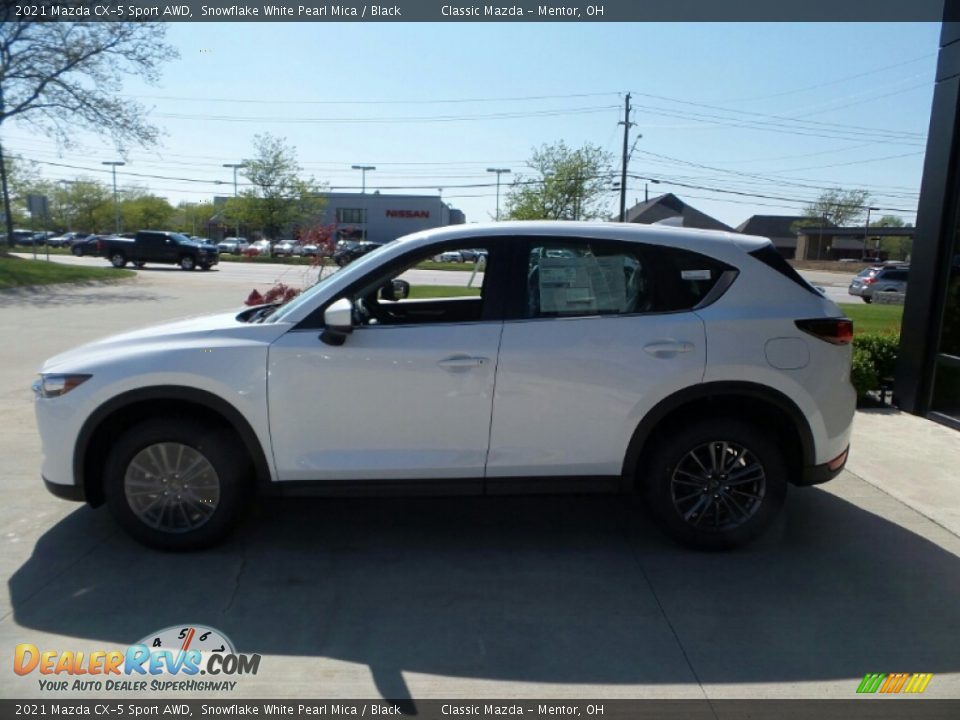 2021 Mazda CX-5 Sport AWD Snowflake White Pearl Mica / Black Photo #6