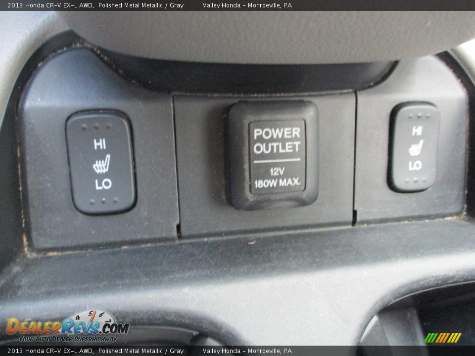 2013 Honda CR-V EX-L AWD Polished Metal Metallic / Gray Photo #17