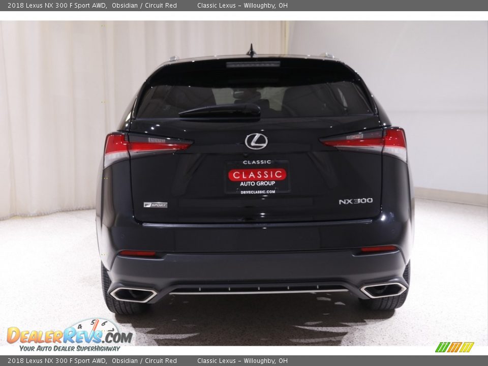 2018 Lexus NX 300 F Sport AWD Obsidian / Circuit Red Photo #18