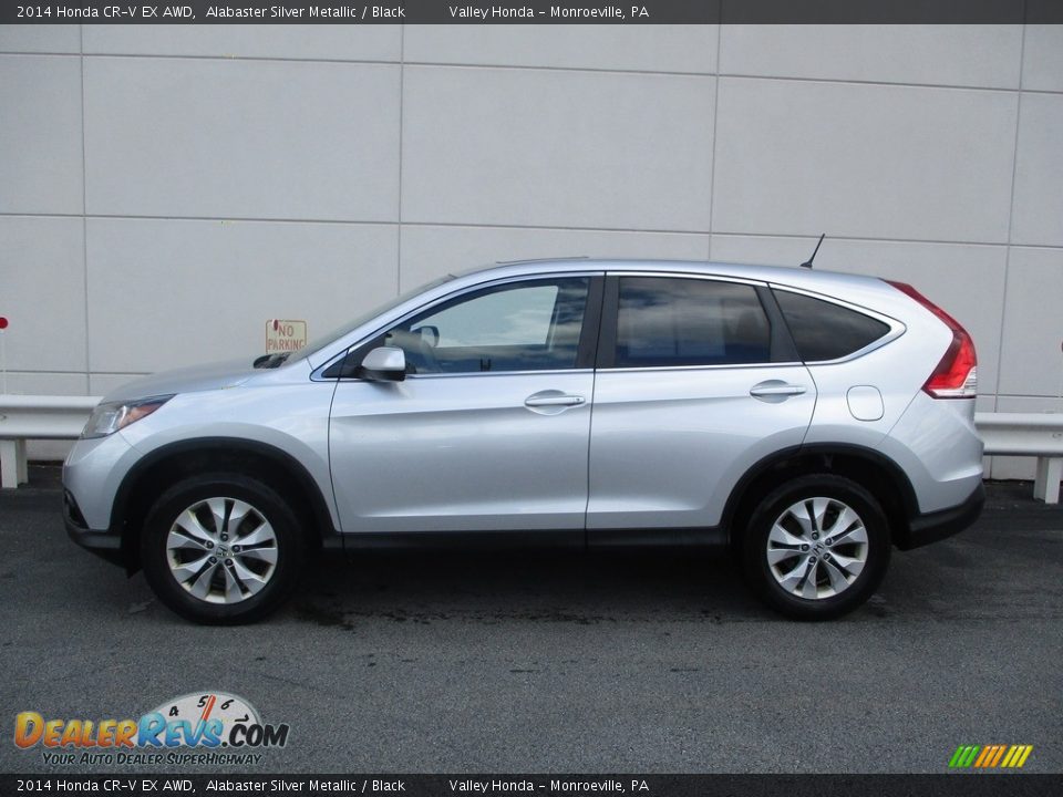 2014 Honda CR-V EX AWD Alabaster Silver Metallic / Black Photo #2