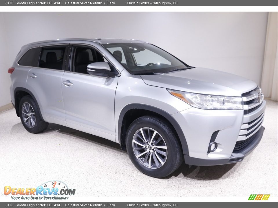 2018 Toyota Highlander XLE AWD Celestial Silver Metallic / Black Photo #1