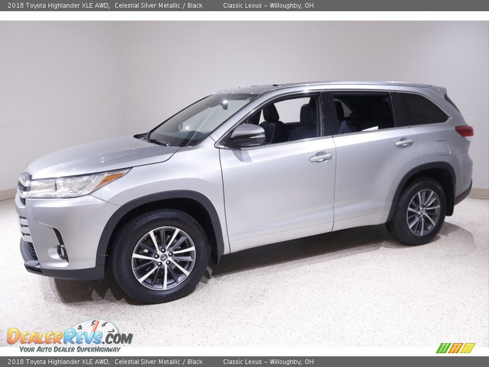 2018 Toyota Highlander XLE AWD Celestial Silver Metallic / Black Photo #3