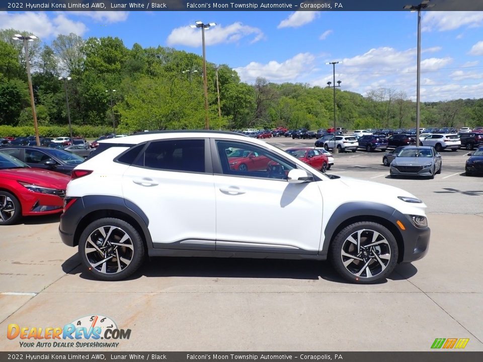 Lunar White 2022 Hyundai Kona Limited AWD Photo #1