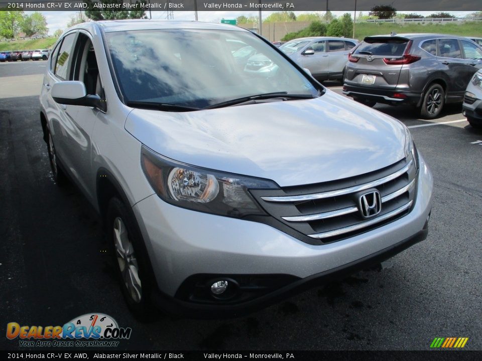 2014 Honda CR-V EX AWD Alabaster Silver Metallic / Black Photo #7