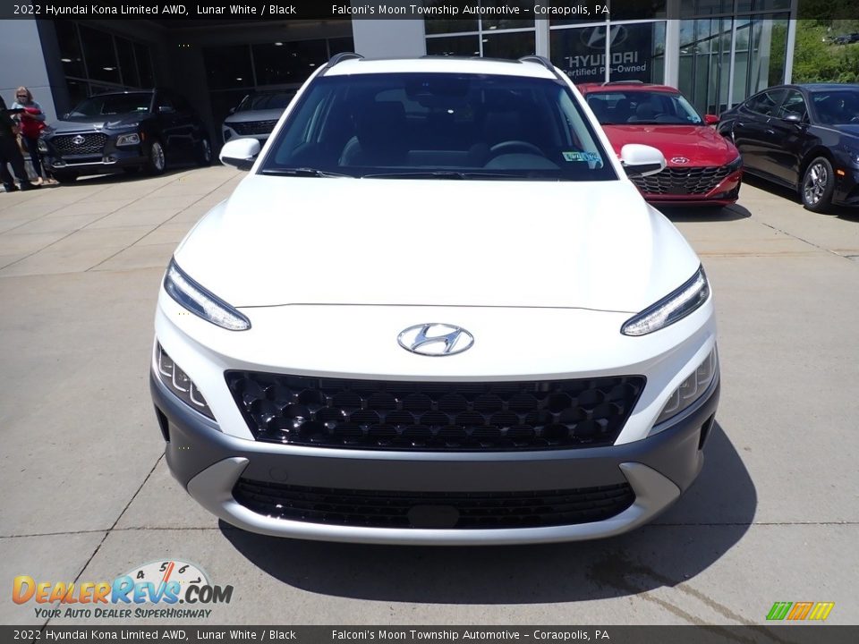 2022 Hyundai Kona Limited AWD Lunar White / Black Photo #4