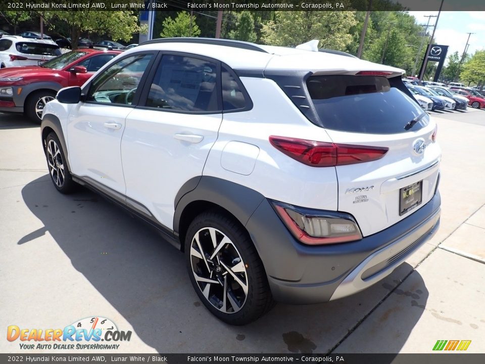 2022 Hyundai Kona Limited AWD Lunar White / Black Photo #6