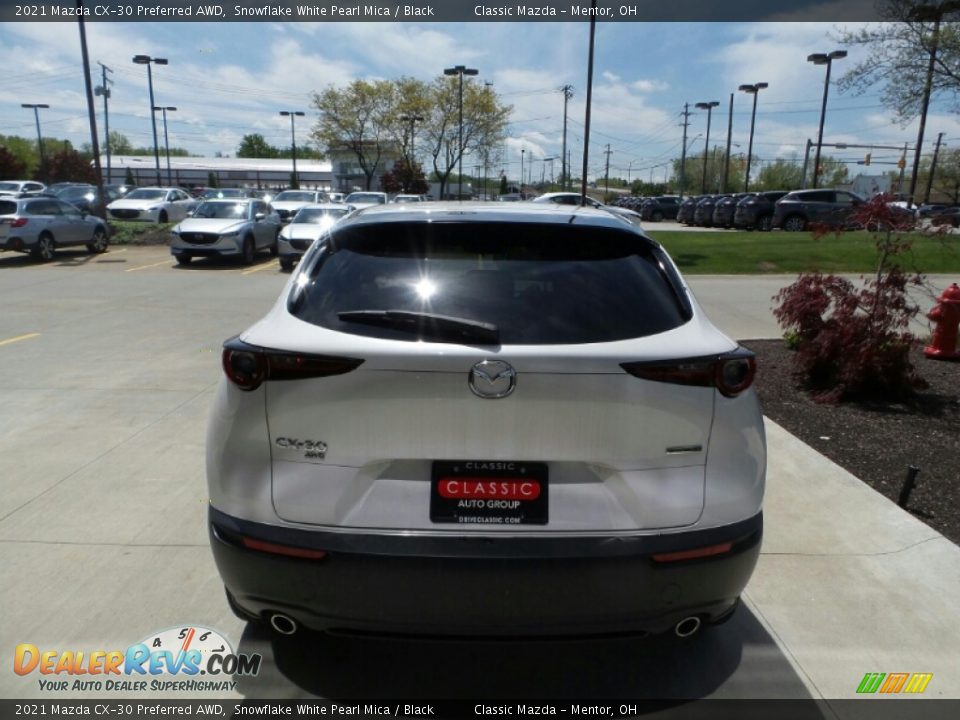 2021 Mazda CX-30 Preferred AWD Snowflake White Pearl Mica / Black Photo #5