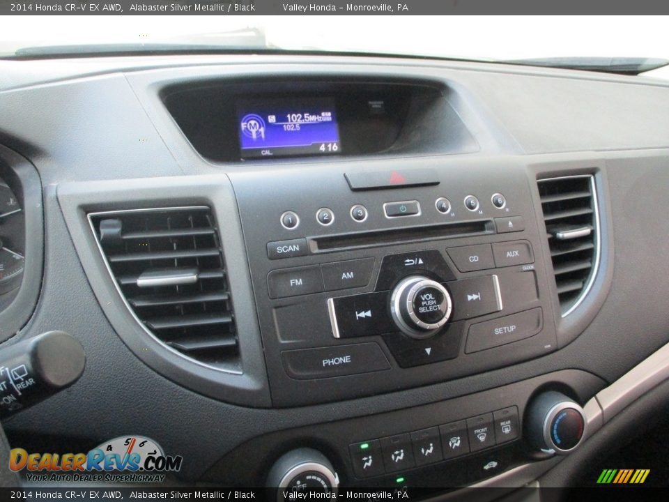 2014 Honda CR-V EX AWD Alabaster Silver Metallic / Black Photo #14