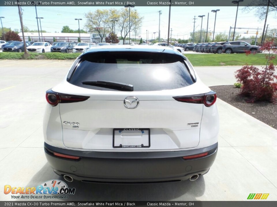2021 Mazda CX-30 Turbo Premium AWD Snowflake White Pearl Mica / Black Photo #5