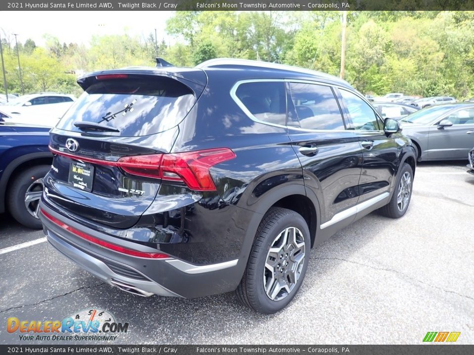 2021 Hyundai Santa Fe Limited AWD Twilight Black / Gray Photo #2