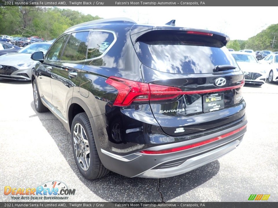 2021 Hyundai Santa Fe Limited AWD Twilight Black / Gray Photo #6