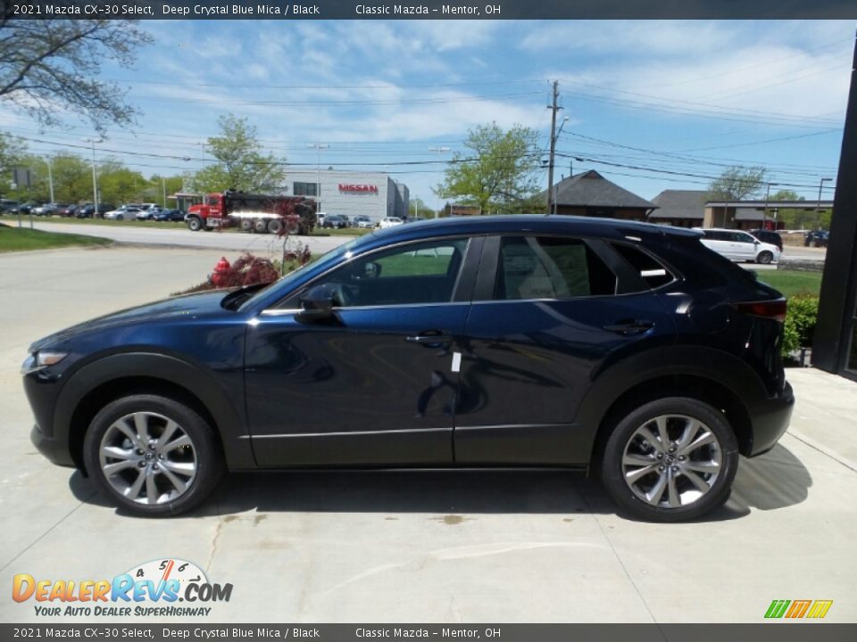 2021 Mazda CX-30 Select Deep Crystal Blue Mica / Black Photo #6