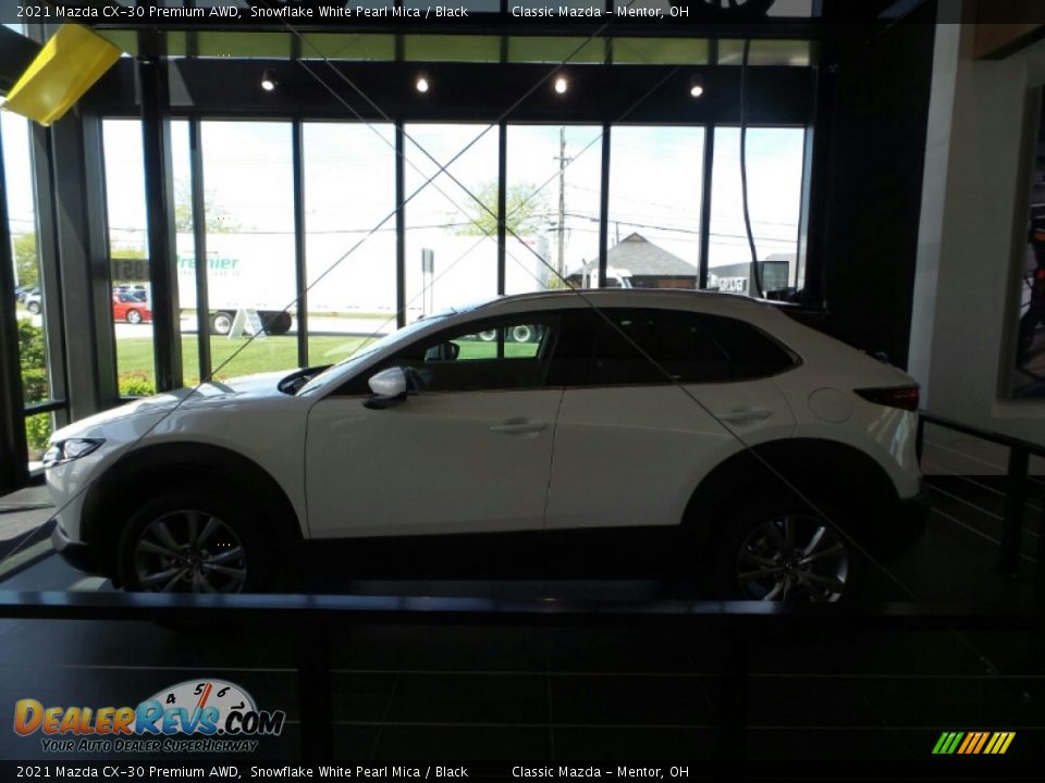 2021 Mazda CX-30 Premium AWD Snowflake White Pearl Mica / Black Photo #6