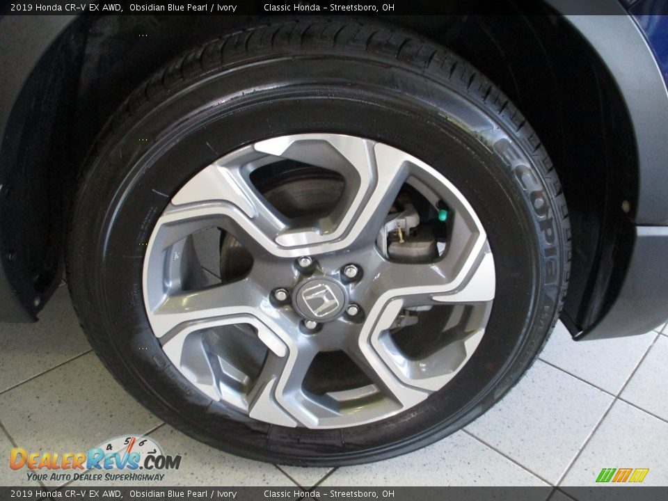 2019 Honda CR-V EX AWD Obsidian Blue Pearl / Ivory Photo #5