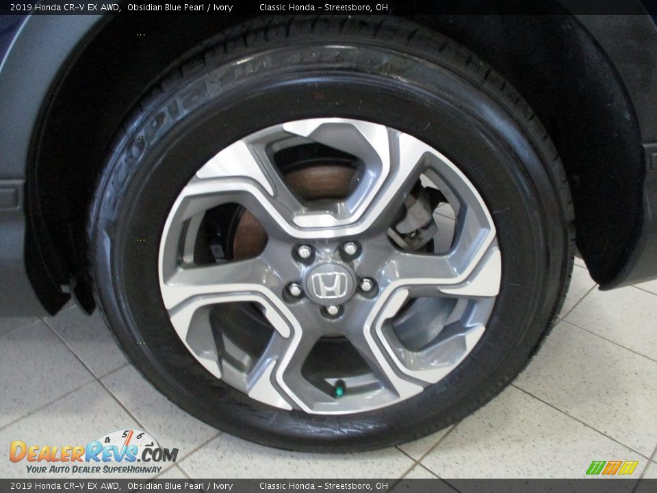 2019 Honda CR-V EX AWD Obsidian Blue Pearl / Ivory Photo #11