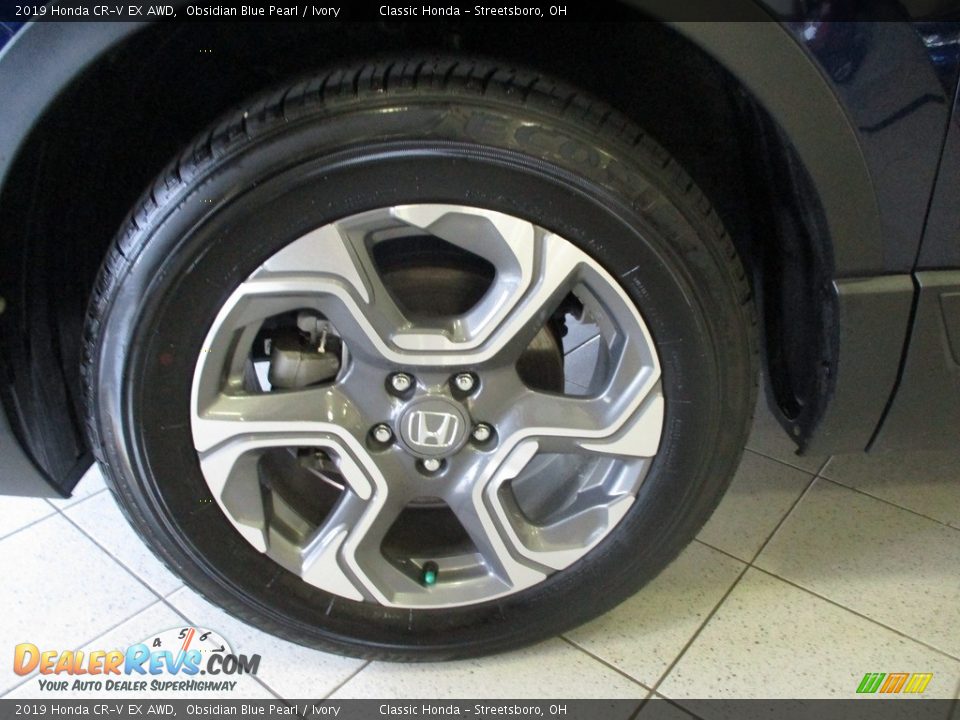 2019 Honda CR-V EX AWD Obsidian Blue Pearl / Ivory Photo #12