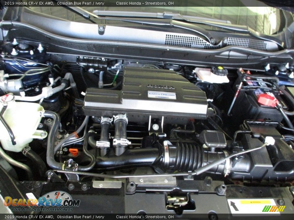 2019 Honda CR-V EX AWD Obsidian Blue Pearl / Ivory Photo #13