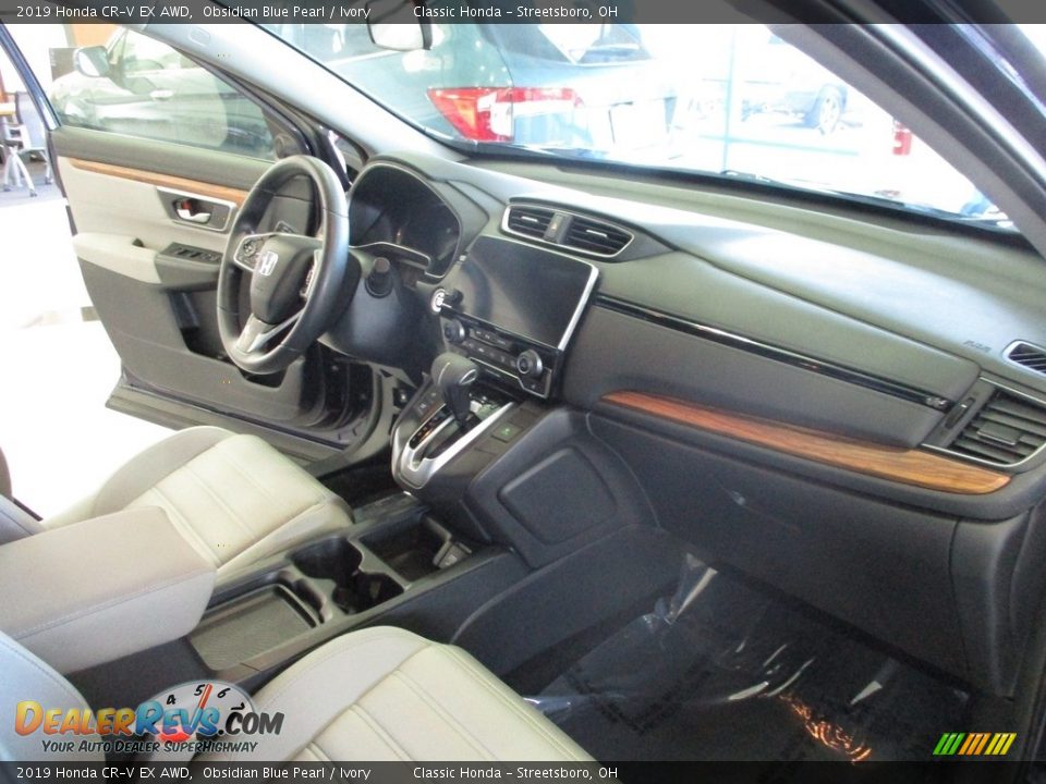 2019 Honda CR-V EX AWD Obsidian Blue Pearl / Ivory Photo #15