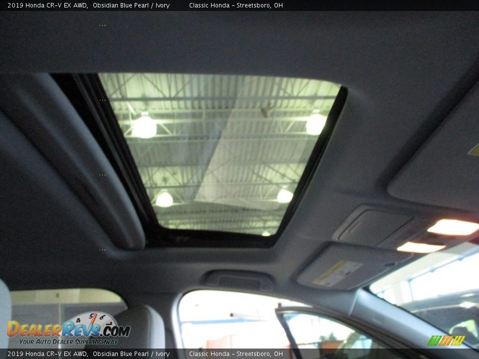 2019 Honda CR-V EX AWD Obsidian Blue Pearl / Ivory Photo #17