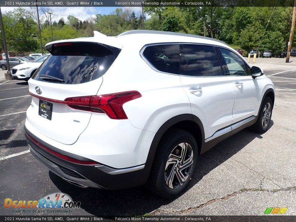 2021 Hyundai Santa Fe SEL AWD Quartz White / Black Photo #2