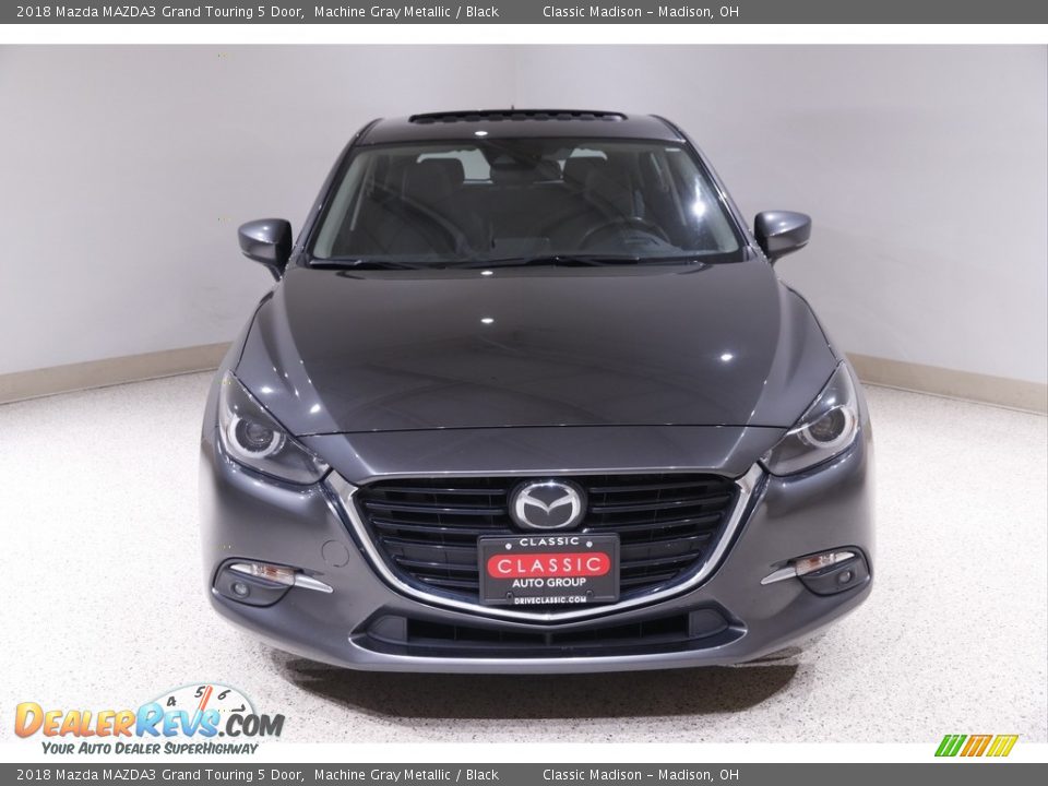2018 Mazda MAZDA3 Grand Touring 5 Door Machine Gray Metallic / Black Photo #2