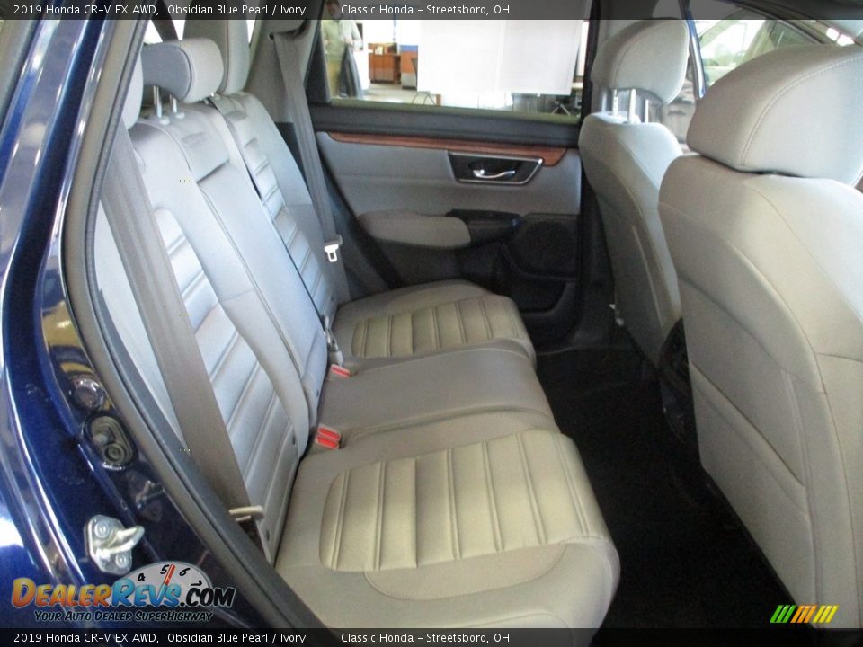 2019 Honda CR-V EX AWD Obsidian Blue Pearl / Ivory Photo #20