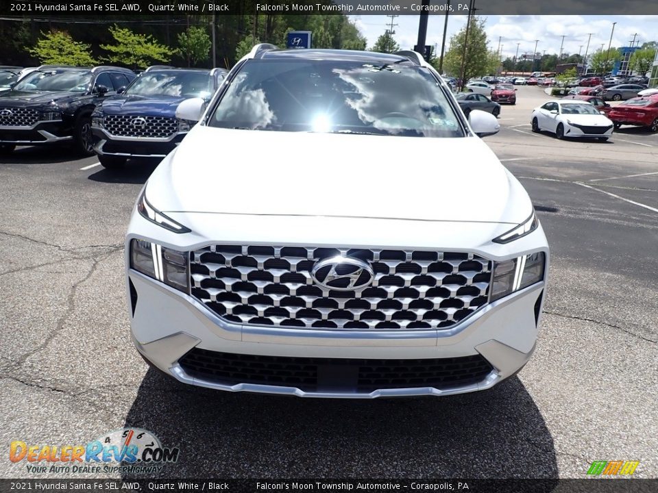 2021 Hyundai Santa Fe SEL AWD Quartz White / Black Photo #4