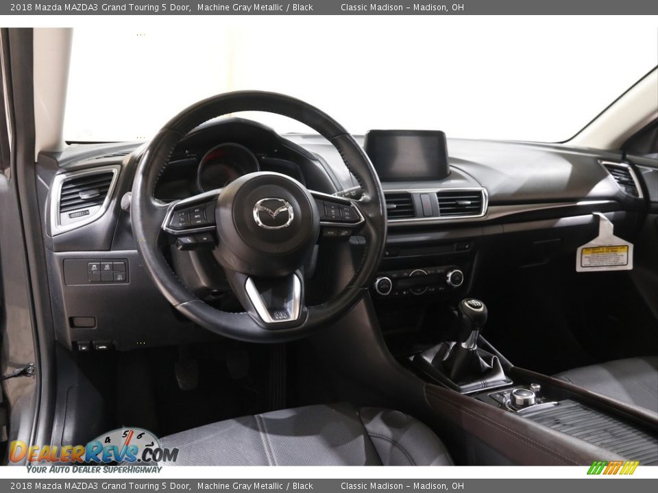 2018 Mazda MAZDA3 Grand Touring 5 Door Machine Gray Metallic / Black Photo #6