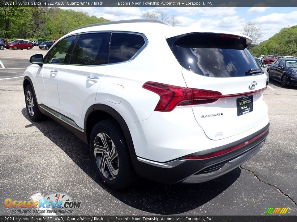 2021 Hyundai Santa Fe SEL AWD Quartz White / Black Photo #6