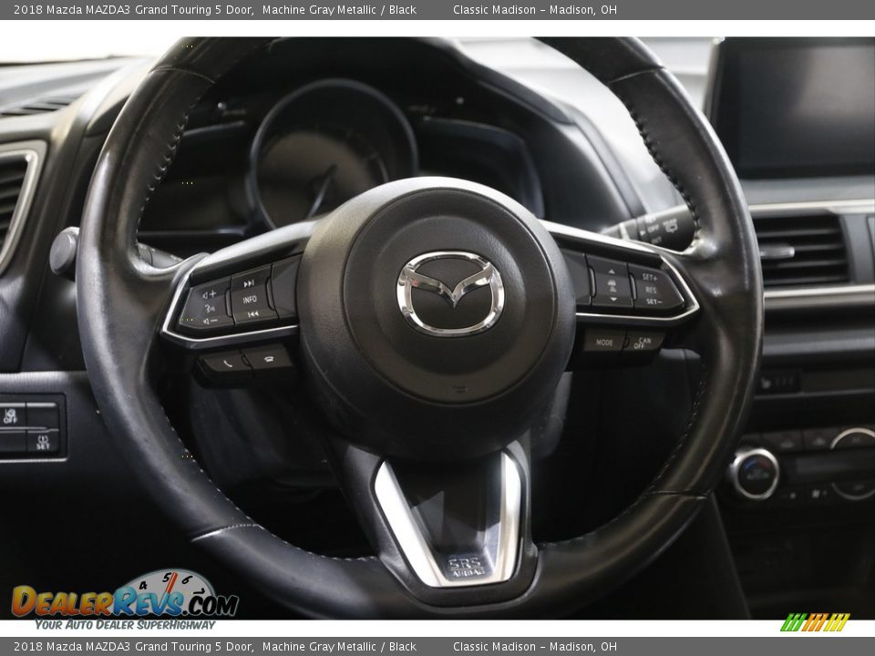 2018 Mazda MAZDA3 Grand Touring 5 Door Machine Gray Metallic / Black Photo #7