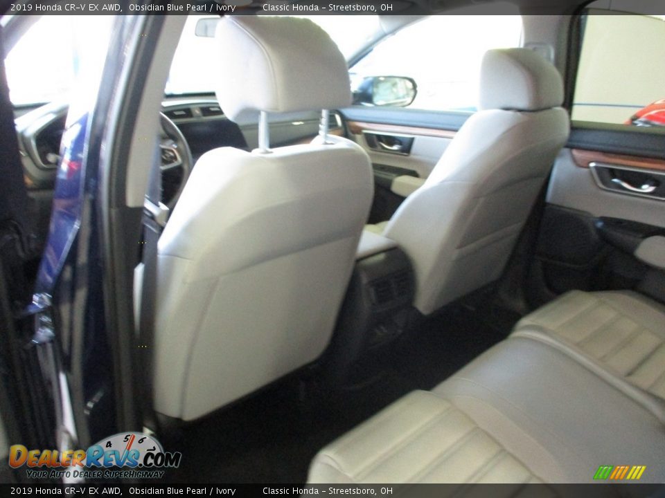 2019 Honda CR-V EX AWD Obsidian Blue Pearl / Ivory Photo #24