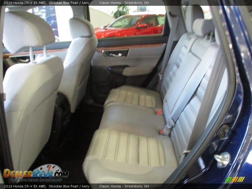 2019 Honda CR-V EX AWD Obsidian Blue Pearl / Ivory Photo #25