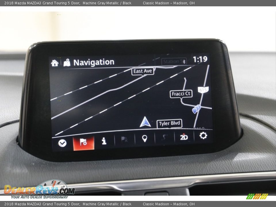 2018 Mazda MAZDA3 Grand Touring 5 Door Machine Gray Metallic / Black Photo #10