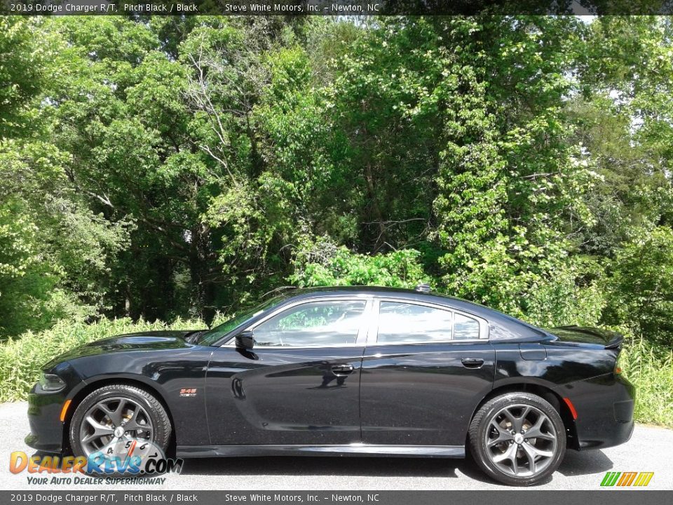 2019 Dodge Charger R/T Pitch Black / Black Photo #1