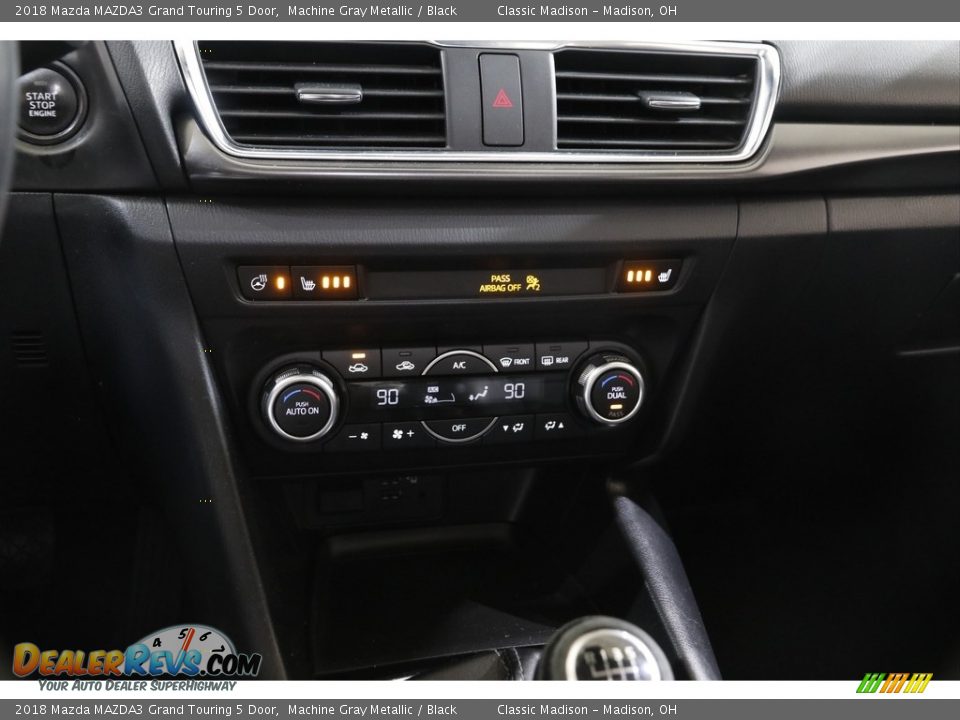 2018 Mazda MAZDA3 Grand Touring 5 Door Machine Gray Metallic / Black Photo #11